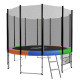 Kahuna Blizzard 10 ft Trampoline with Net - Rainbow thumbnail
