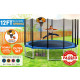Kahuna Blizzard 12 ft Trampoline Green with Basketball Set Image 10 thumbnail