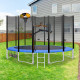 Kahuna Blizzard 12 ft Trampoline Blue with Basketball Set Image 11 thumbnail