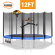 Kahuna Blizzard 12 ft Trampoline Blue with Basketball Set Image 2 thumbnail