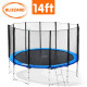 Kahuna Blizzard 14 ft Trampoline with Basketball Set - Green Image 10 thumbnail
