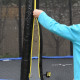Kahuna Blizzard 14 ft Trampoline with Basketball Set - Green Image 6 thumbnail