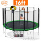 Kahuna Blizzard 16 ft Trampoline with Basketball Green Image 2 thumbnail