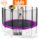 Kahuna Blizzard 16 ft Trampoline with Basketball Pink Image 2 thumbnail