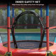 Kahuna 4.5ft Kids Trampoline with Roof Shade Cover & Safety Net Enclosure - Outdoor Indoor Toddler Play Red Blue Image 7 thumbnail