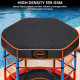 Kahuna 4.5ft Kids Trampoline with Roof Shade Cover & Safety Net Enclosure - Outdoor Indoor Toddler Play Red Blue Image 12 thumbnail