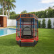 Kahuna 4.5ft Kids Trampoline with Roof Shade Cover & Safety Net Enclosure - Outdoor Indoor Toddler Play Red Blue Image 14 thumbnail
