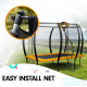 Kahuna 6 ft x 9 ft Rectangular Outdoor Trampoline - Orange Image 3 thumbnail
