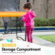 Kahuna 6 ft x 9 ft Rectangular Outdoor Trampoline with Basketball Set - Orange Image 7 thumbnail