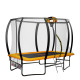 Kahuna 6 ft x 9 ft Rectangular Outdoor Trampoline with Basketball Set - Orange Image 2 thumbnail