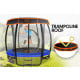 Kahuna Trampoline 8 ft with Basketball Set and Roof - Blue Image 3 thumbnail