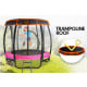 Kahuna Trampoline 6 ft with Basketball Set & Roof - Pink Image 4 thumbnail