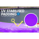 Kahuna Blizzard 8 ft Trampoline Green with Basketball Set Purple Image 3 thumbnail