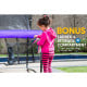Kahuna 16 ft Trampoline with Basketball Set and Roof - Purple Image 4 thumbnail