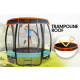 Kahuna Trampoline 8 ft with Basketball Set and Roof - Green Image 4 thumbnail