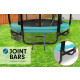 Kahuna Trampoline 14 ft with Basketball Set Roof - Green Image 10 thumbnail