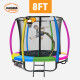 Kahuna 8 ft Trampoline with Rainbow Safety Pad thumbnail