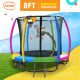 Kahuna 8 ft Trampoline with Rainbow Safety Pad Image 2 thumbnail