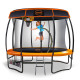 Kahuna Trampoline 10 ft with Basketball Set and Roof - Orange thumbnail