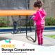 Kahuna Trampoline 12 ft with Basketball Set and Roof - Orange Image 5 thumbnail