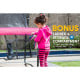 Trampoline 16 ft Kahuna with Basketball set and Roof - Pink Image 4 thumbnail