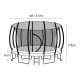Kahuna 16 ft Trampoline with Rainbow Safety Pad Image 8 thumbnail