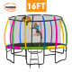 Kahuna 16 ft Trampoline with Rainbow Safety Pad thumbnail
