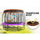 Kahuna 16 ft Trampoline with Basketball Set and Roof - Purple Image 13 thumbnail
