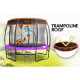Kahuna 16 ft Trampoline with Basketball Set and Roof - Purple Image 11 thumbnail