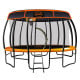 Kahuna Trampoline 16 ft with Basketball Set and Roof - Orange thumbnail