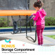 Kahuna Trampoline 16 ft with Basketball Set and Roof - Orange Image 3 thumbnail