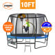 Kahuna Pro 10 ft Trampoline with Emoji Mat Reversible Pad Basketball Set thumbnail