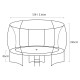Kahuna Pro 12 ft Trampoline with Emoji Mat Reversible Pad Basketball Set Image 7 thumbnail