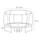 Kahuna Pro 16 ft Trampoline with Emoji Mat Reversible Pad Basketball Set Image 7 thumbnail