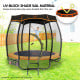Kahuna Removable Twister Trampoline Roof Shade Cover Image 4 thumbnail
