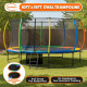 Kahuna 10 ft x15 ft Oval Outdoor Trampoline with Reversible Pad Image 2 thumbnail