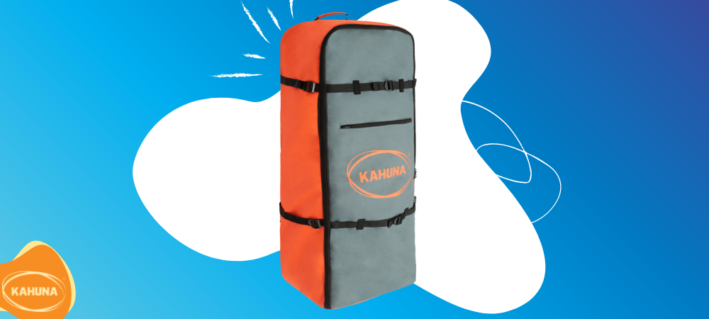 Orange and grey Kahuna iSUP travel backpack