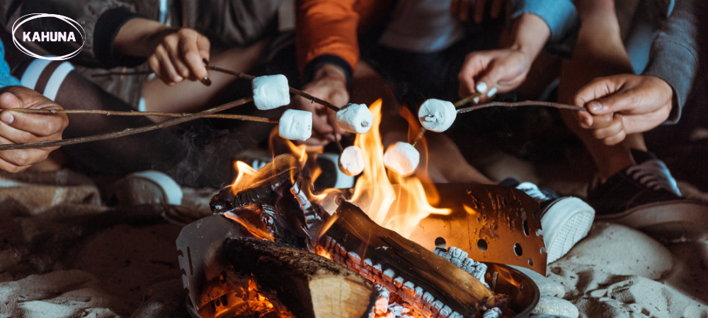 Fun Activity Marshmallows roasting over a bonfire