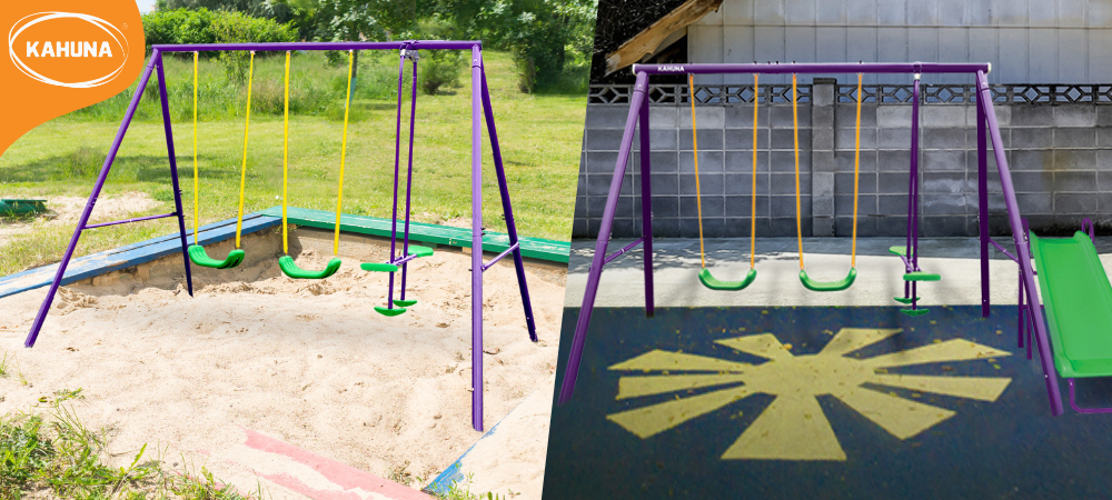 Swings with safety features