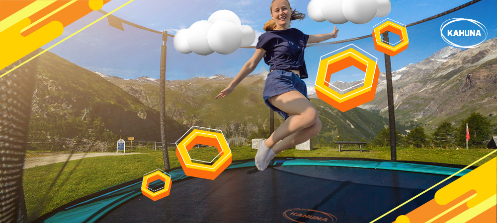 Safest Kahuna Trampoline Outdoors