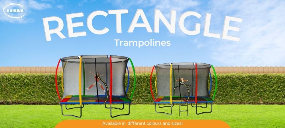 2 rectangle Kahuna trampolines