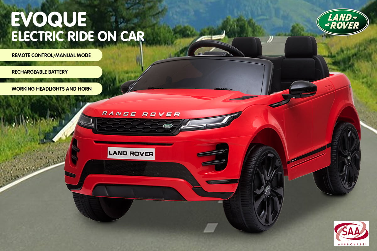 Red Land Rover kids ride on
